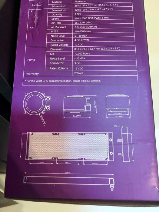 Водно охлаждане Cooler Master MasterLiquid ML360R RGB 360mm