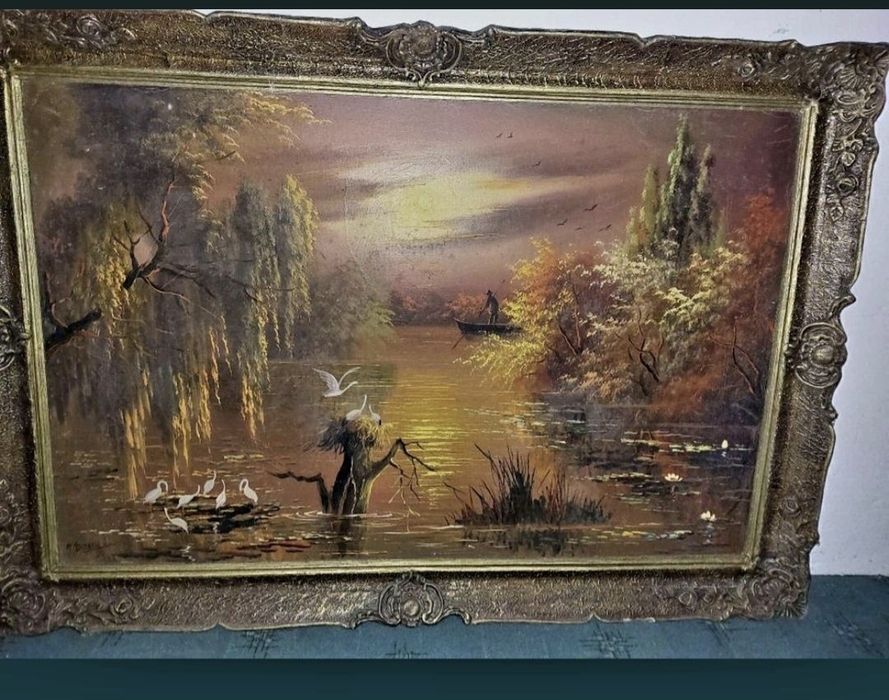 Tablouri vechi pictate in ulei