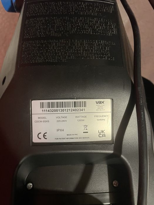 Vax Spin Scrub Power Уред за почистване на килими