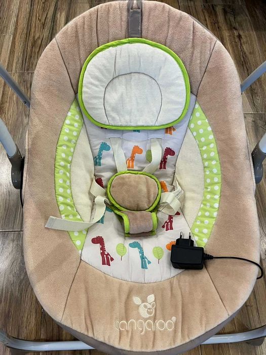 CANGAROO Електрическа люлка Baby Swing капучино