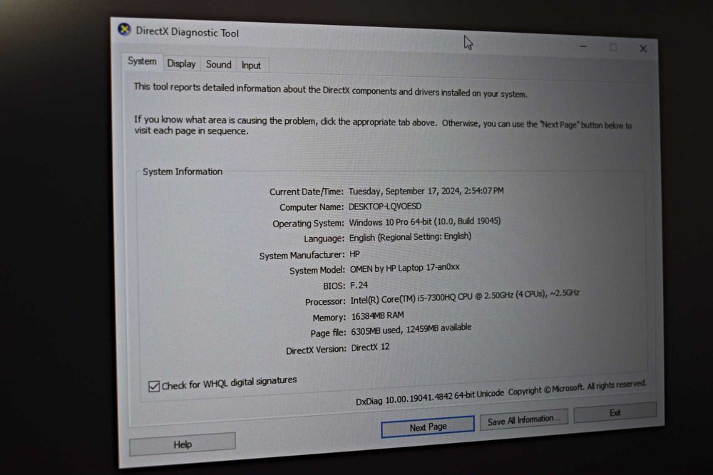 Laptop Hp OMEN~Diagonala 17,3~Bang&Olufsen~Procesor i5~ Memorie 1 TB