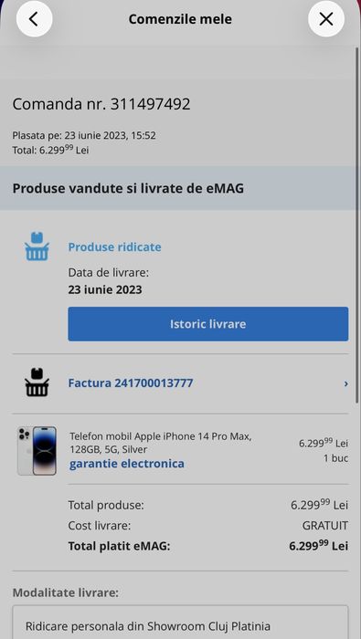 iPhone 14 Pro Max  Impecabil - Fara Defecte - 128 Gb 84% Baterie
