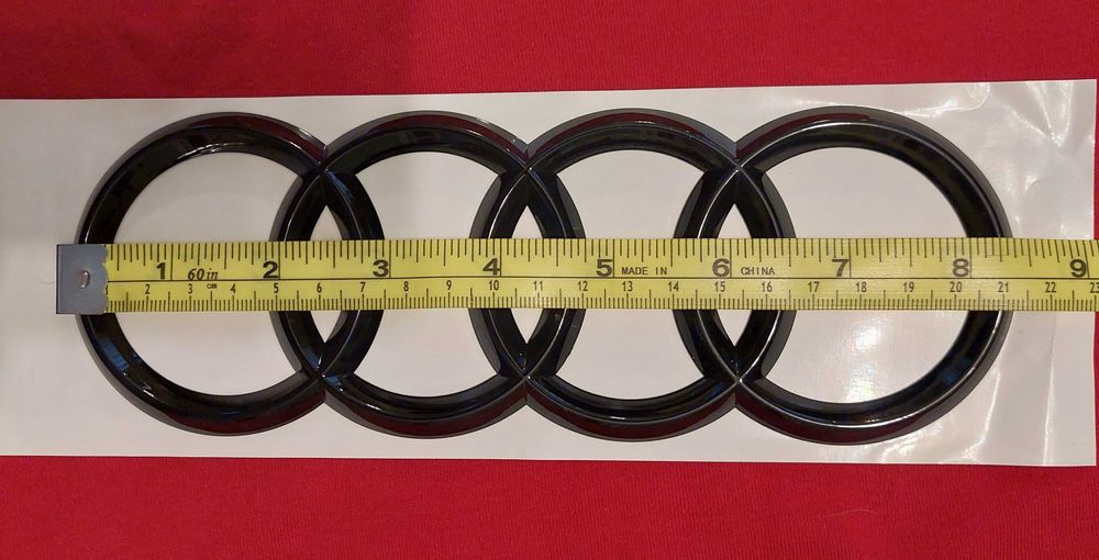 AUDI - Set embleme - negru - fata/spate