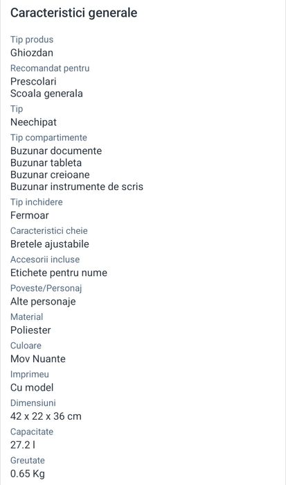 Ghiozdan unicorni Joystos