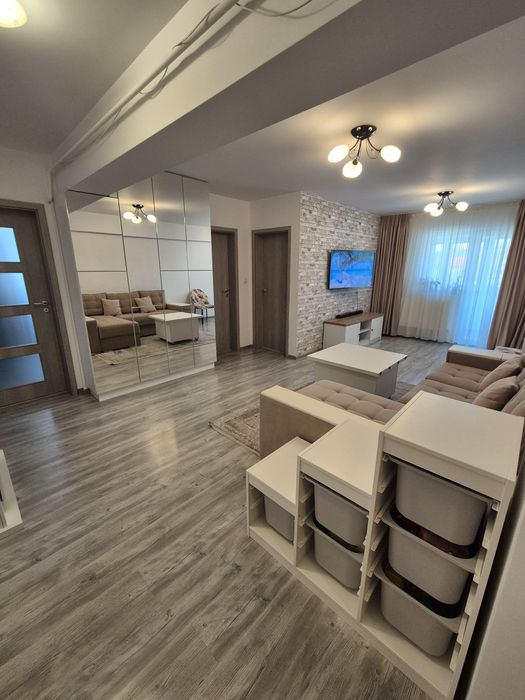 Apartament 2 camere mobilat si utilat, loc de parcare inclus, 62mp total(56 mp utili), etaj 2 bloc nou Pepinierii 7