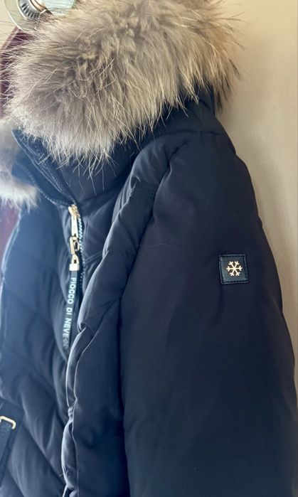 Бутикови Зимни Якета с Богата Яка Естествен Косъм от Лисица, Нови