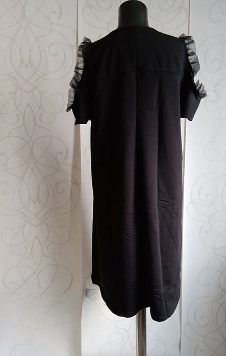 НОВА Туника рокля, цвят горчица , червен, памук и еластан, L и XL