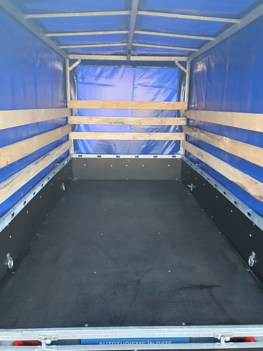 Remorcă Rotaru Trailers M3 tandem cu prelată 750kg
