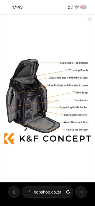 Фоторюкзак K&F Concept KF13.105 EXEC-Shooter