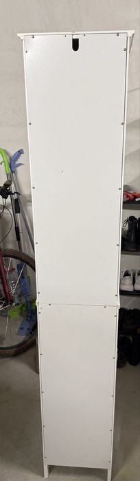 Висок шкаф за баня / шкаф за съхранение – бял