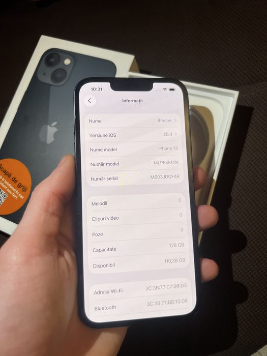 iPhone 13 95% sanatatea bateriei