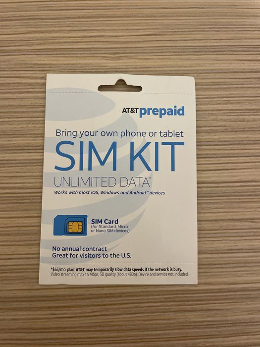 Sim kit AT&T pentru Sua
