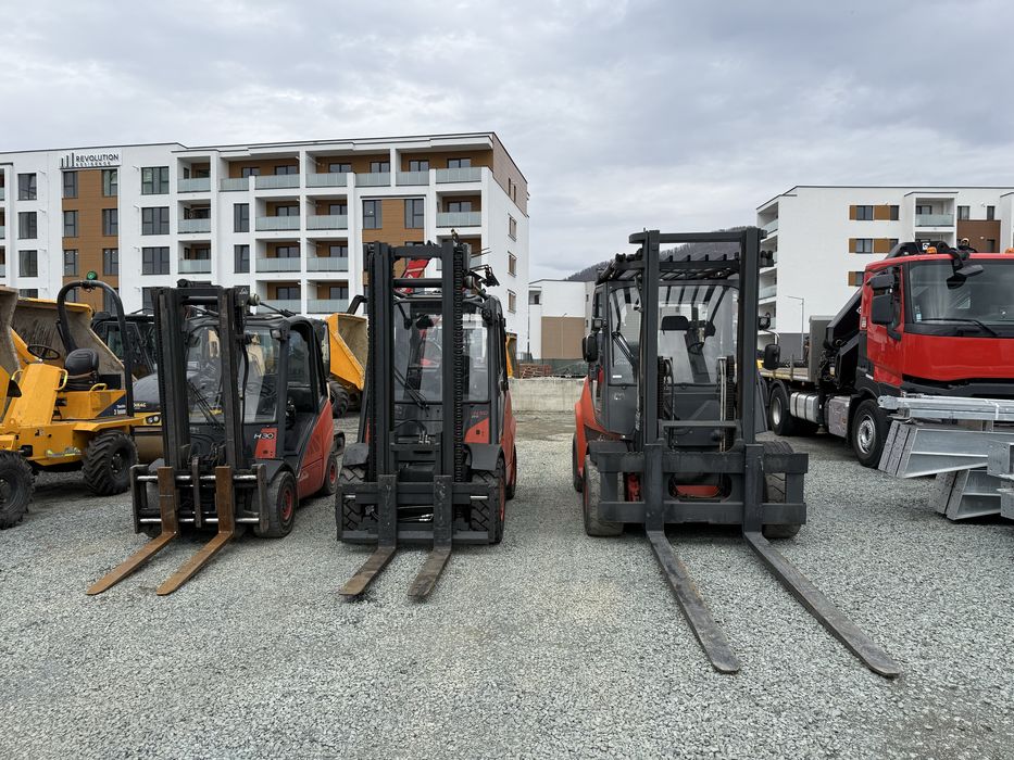 Inchiriez stivuitoare Linde  3T-5T-6T pe gaz sau  diesel