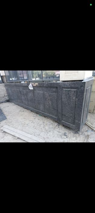 Установка гранит травертин