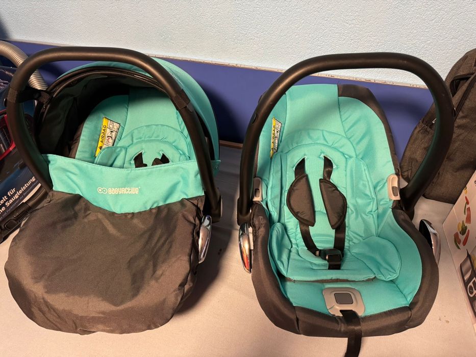 Carucior gemeni baby active 3in1