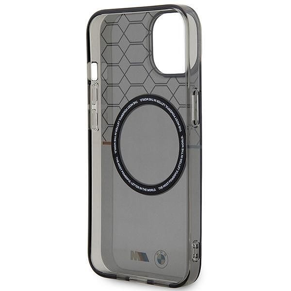 Case bmw bmhmp13mhgpk iphone 13 / 14 / 15 6.1" grey pattern magsafe