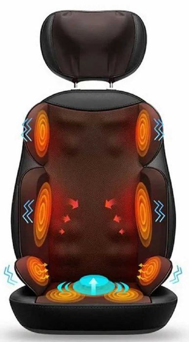 Scaun / Saltea Masaj Profesional – Masaj Shiatsu Corp Complet Incalzire & Vibratii