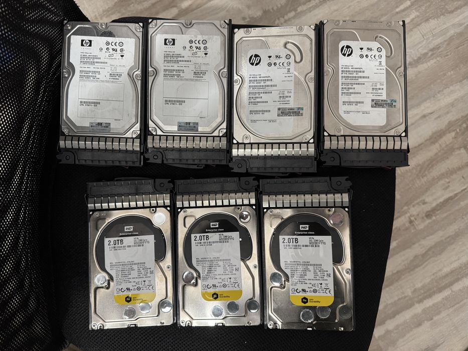 HDD SaS total 9,5 Tb