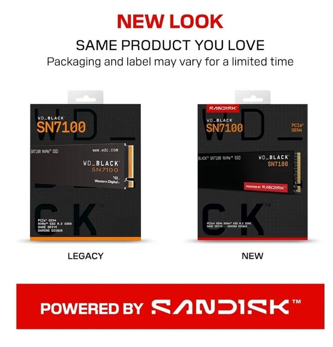 ssd WD sn7100 Black 1 Tb