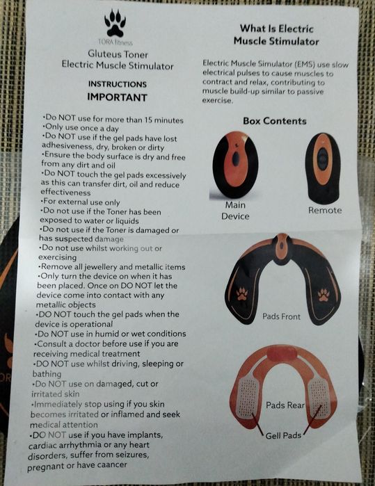 Aparat nou pentru tonifierea corpului