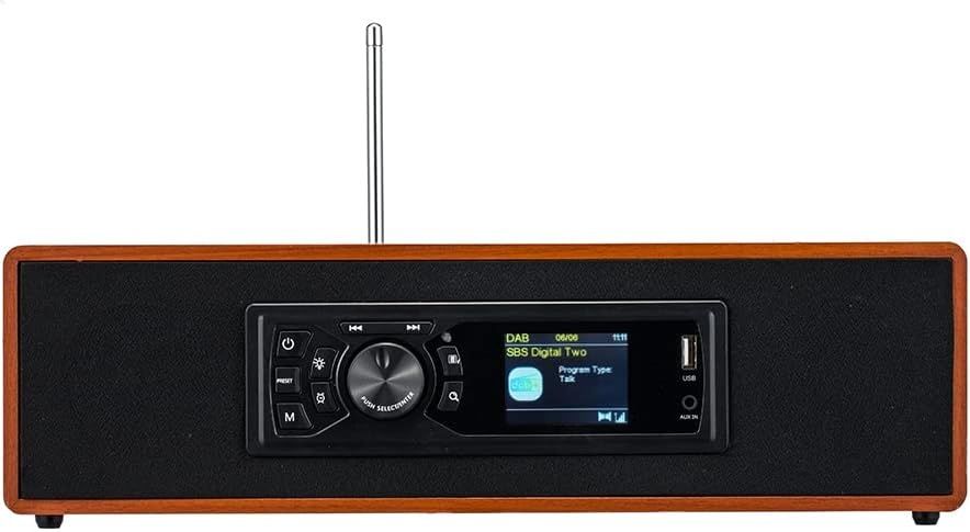 AOVOTO DAB+/FM Радио с Bluetooth, Цветен Дисплей и Дистанционно