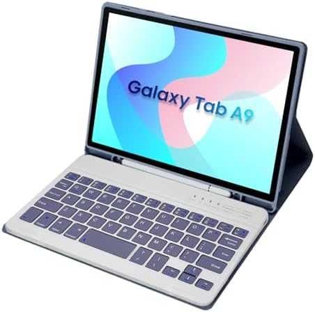 Нов Магнитен калъф с отделяема клавиатура за Galaxy Tab A9 8.7 таблет