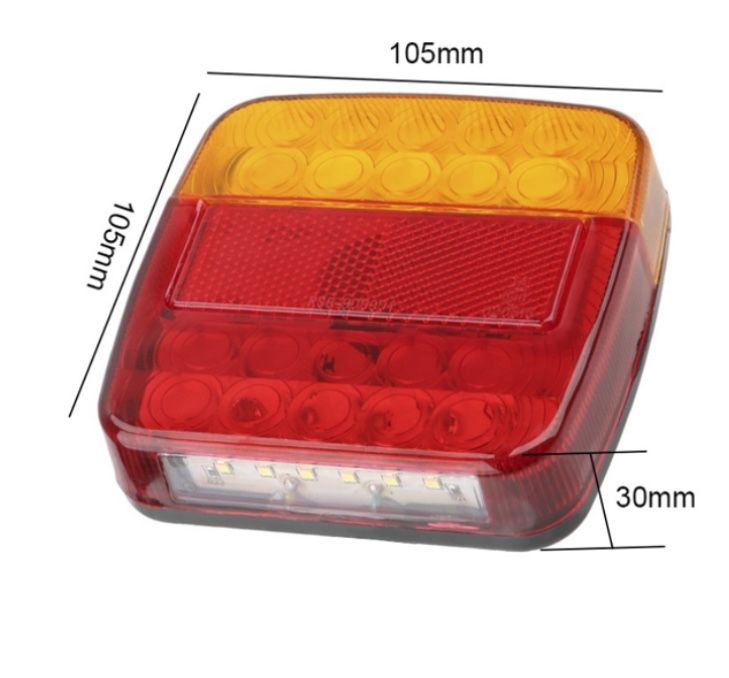 Стоп ремарке LED квадратен Wifi /2бр/