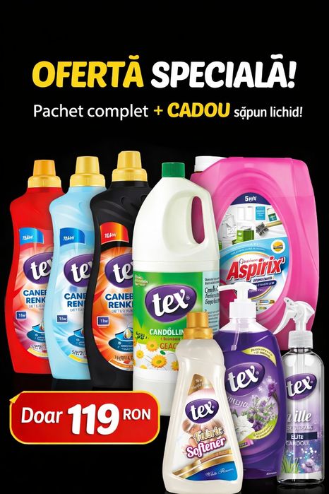 Pachet complet pentru rufe curate prospețime totală