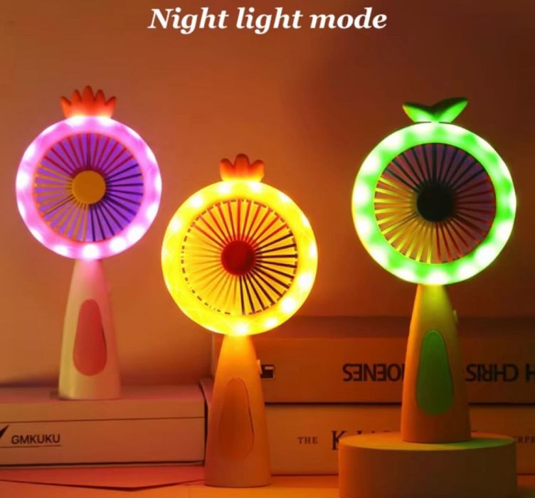 Мини вентилатор с плодова тематика – Компактен, цветен и освежаващ