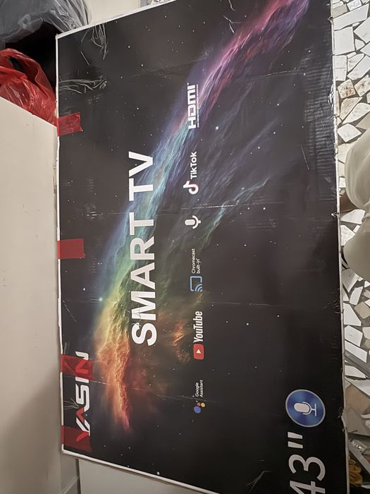 Smart TV Yasin 43" (43E9000) на Android TV — новые 2шт.
