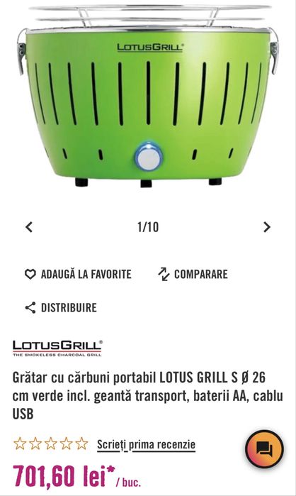 Mini Gratar Camping pe carbuni NOU