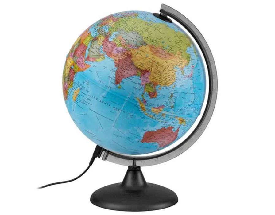 Светещ глобус Ден и нощ Световен географски глобус със съзвездия
