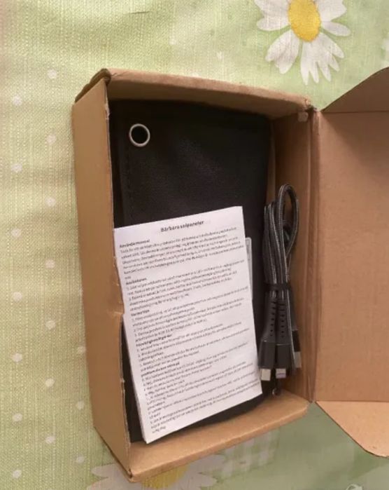 Слънчево соларно зарядно за мобилен телефон и др