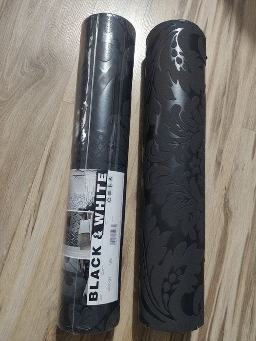 Tapet Retro Barock vinil - negru