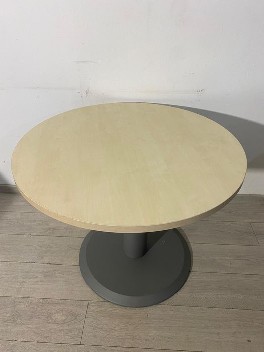 5 Buc. Masă Rotundă, Diametru Blat 90 cm; Masă de Lucru Birou