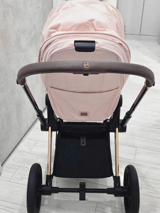 Като нова! Количка Cybex Priam 4 Peach pink, Rose gold frame