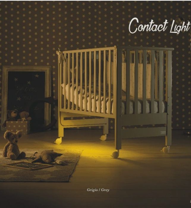 Mini Pat CoSleeper cu saltea si kit anti-reflux si lumina led