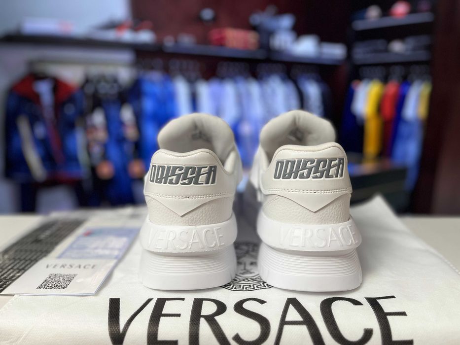 [Premium Quality] Adidasi/sneakers barbati Versace Odissea Full White