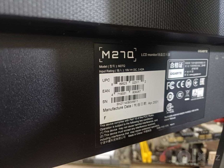 Монитор Gigabyte M27Q 27", 165 Гц