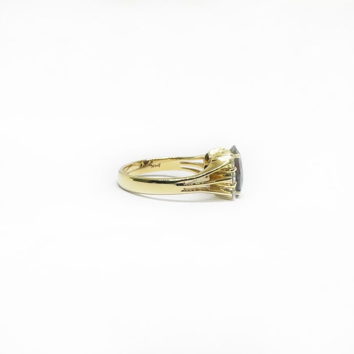 Inel din aur 14k cu rubin natural si diamante naturale