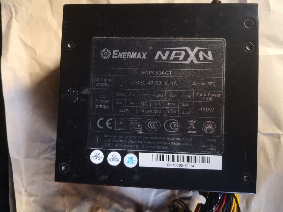Sursa PC enermax 450w enp450agt