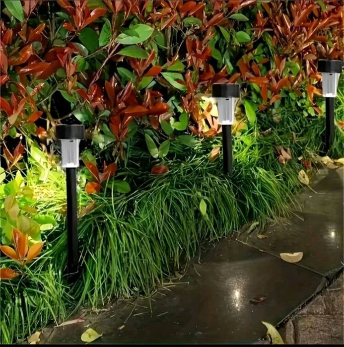 Соларни LED лампи за стълби и алея 10бр,против комари  за стена и маса