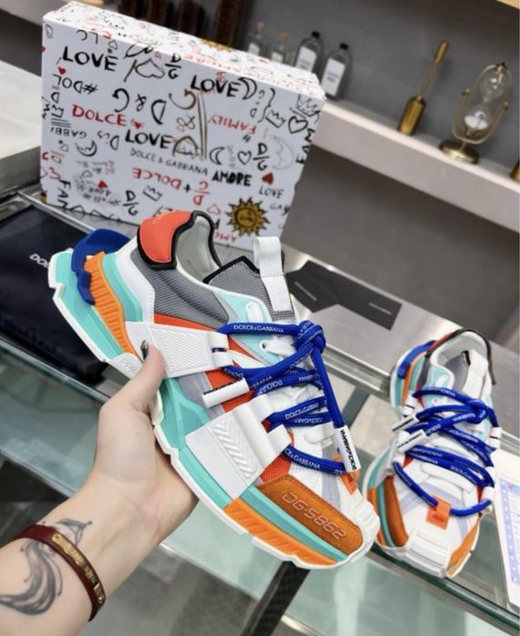 Adidasi Dolce Gabbana multicolor