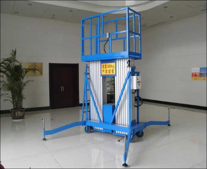 вертикальная подъёмная платформа с выдвижными опорами Лифт, подъёмник