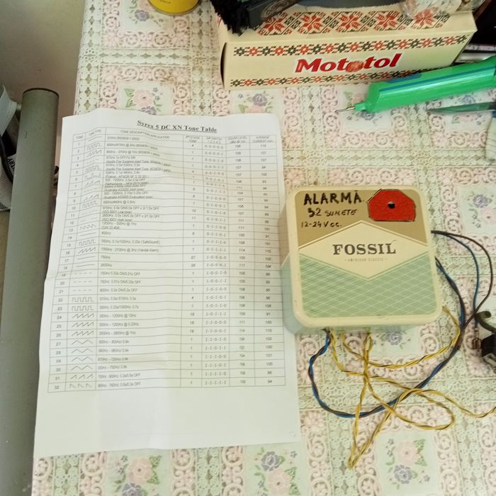 Alarma cu 32 sunete ,12-24 volti cc