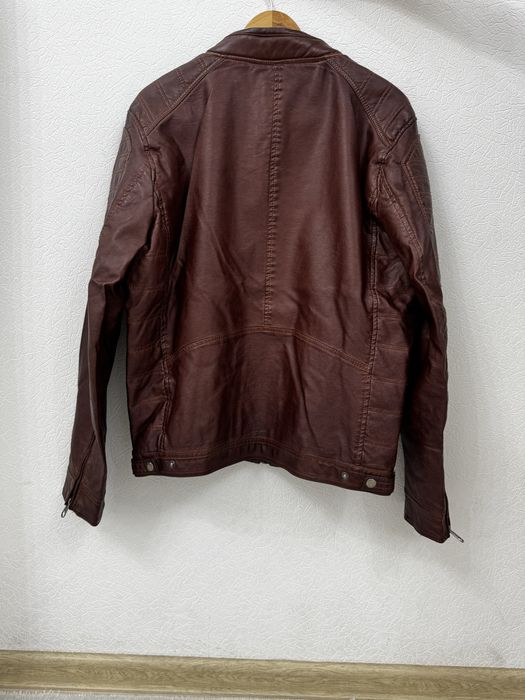 Кожаная мужская куртка