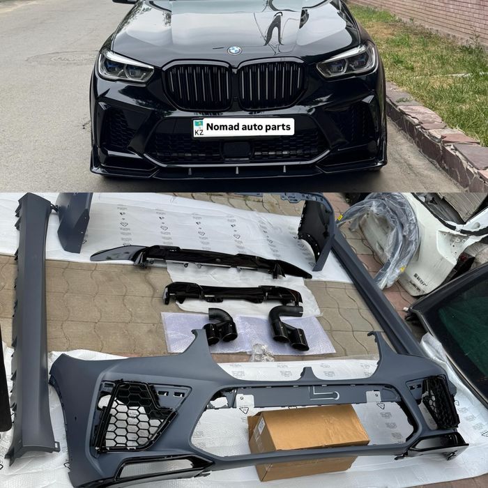Обвес, губа, спойлер, бампер, фары комплект на все BMW