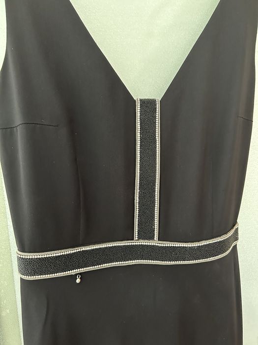 Vand rochie lunga neagra noua