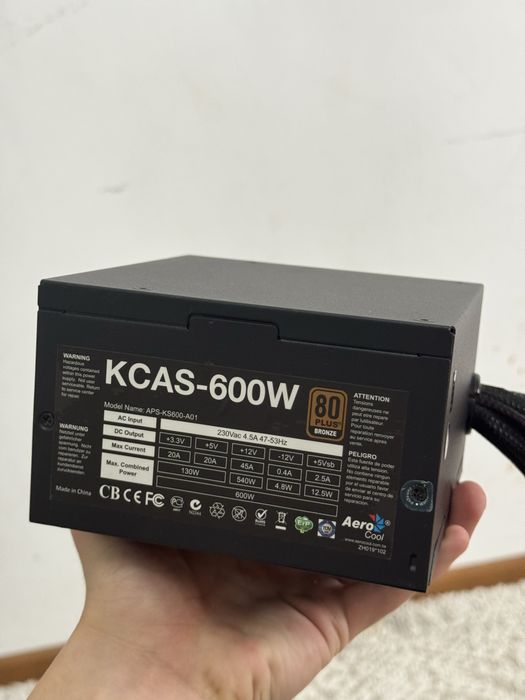 Блок питания AeroCool KCAS PLUS 600W