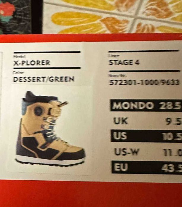 Сноуборд обувки Deeluxe X-Explorer рзмер 43 / 10.5 US Чисто нови